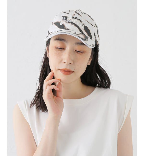 PULP「GANNI / ガニーPrinted Zebra Washed Cotton Canvas」|キャップ・キャスケット|