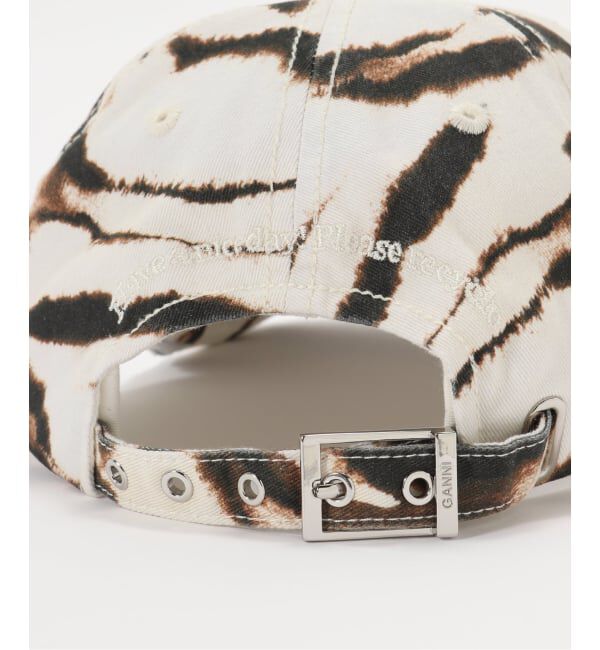 PULP「GANNI / ガニーPrinted Zebra Washed Cotton Canvas」|キャップ・キャスケット|
