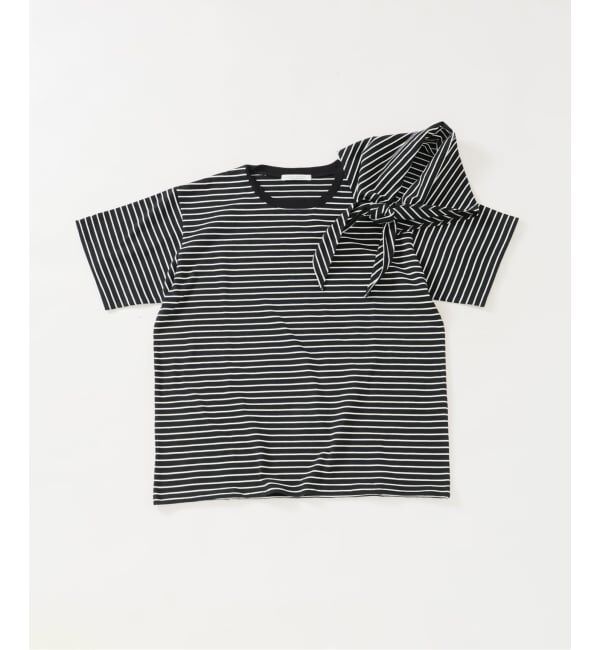 JOURNAL STANDARD「ハッピー ボーダー Tシャツ + スカーフ (2点セット)」|Tシャツ・カットソー|ブラック