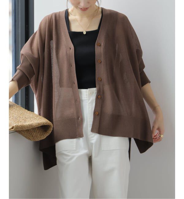JOURNAL STANDARD relume「メッシュワイドカーディガン」|カーディガン|ブラウン