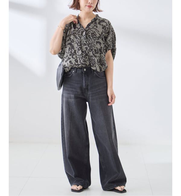 journal standard L'essage「IPEKERフラワー/無地タックスリーブシャツ」|シャツ・ブラウス|