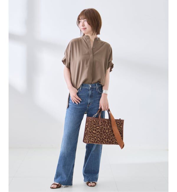 journal standard L'essage「IPEKERフラワー/無地タックスリーブシャツ」|シャツ・ブラウス|
