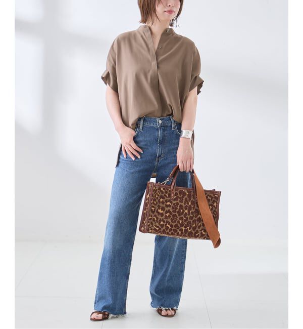 journal standard L'essage「IPEKERフラワー/無地タックスリーブシャツ」|シャツ・ブラウス|