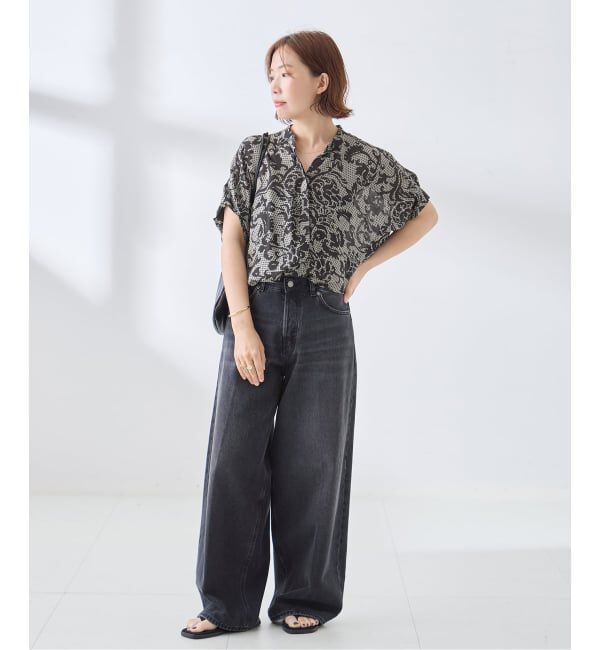 journal standard L'essage「IPEKERフラワー/無地タックスリーブシャツ」|シャツ・ブラウス|