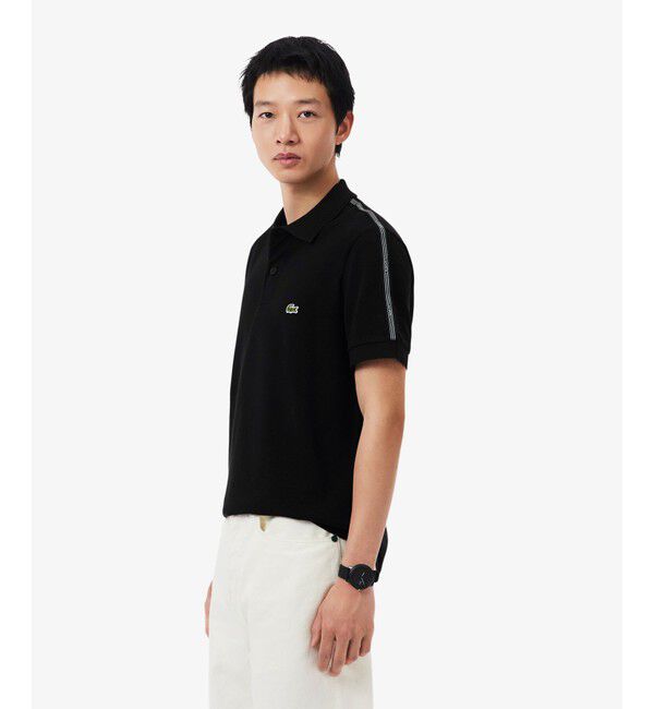 LACOSTE「【EC限定】ショルダーテーピング 鹿の子ポロシャツ」|ポロシャツ|