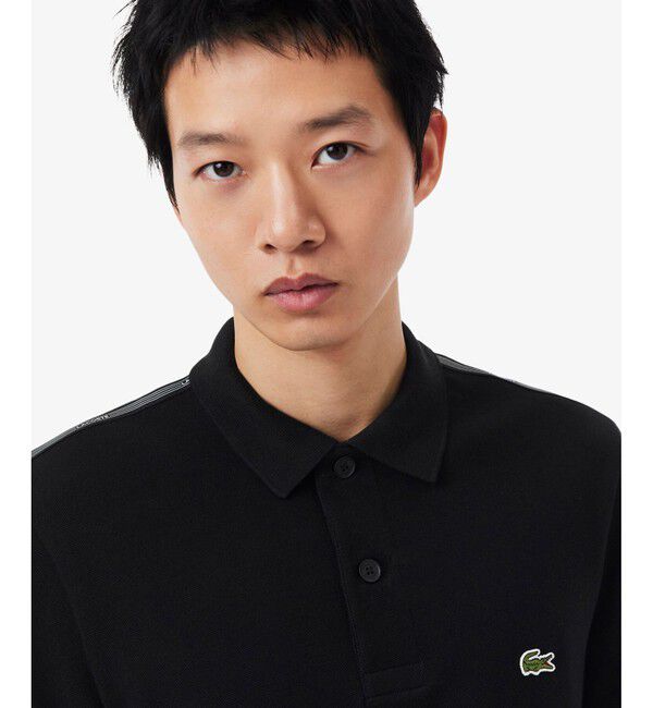 LACOSTE「【EC限定】ショルダーテーピング 鹿の子ポロシャツ」|ポロシャツ|