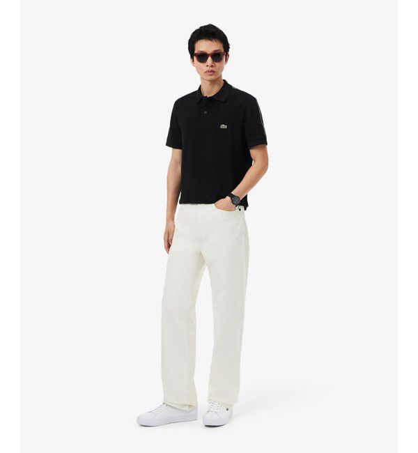 LACOSTE「【EC限定】ショルダーテーピング 鹿の子ポロシャツ」|ポロシャツ|