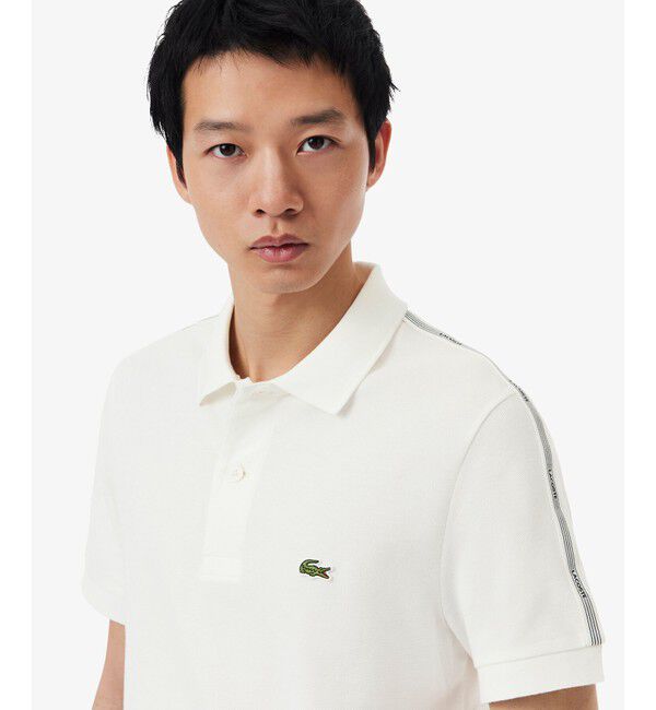 LACOSTE「【EC限定】ショルダーテーピング 鹿の子ポロシャツ」|ポロシャツ|