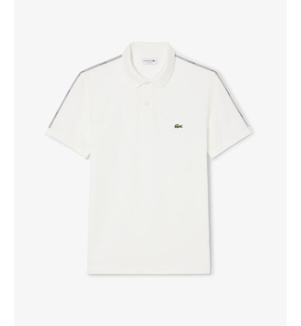 LACOSTE「【EC限定】ショルダーテーピング 鹿の子ポロシャツ」|ポロシャツ|