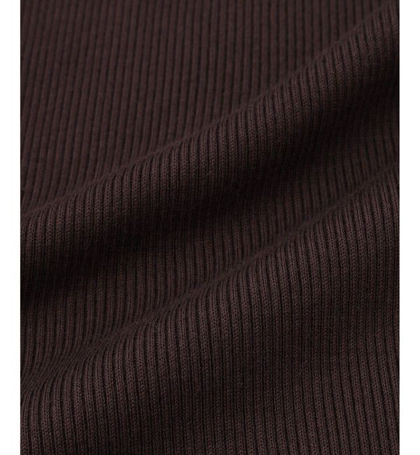 ADAM ET ROPE'「ハーフスリーブリブTシャツ」|Tシャツ・カットソー|