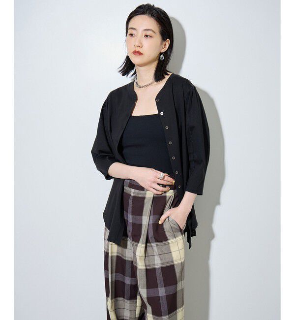 ADAM ET ROPE'「マルチwayヘンリーネックプルオーバー」|Tシャツ・カットソー|