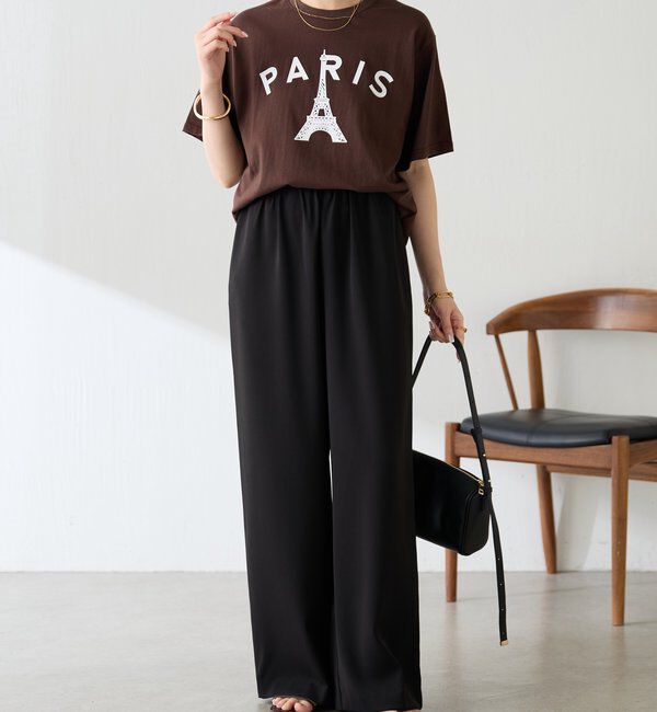  「【AMOU/アムー】パリロゴTシャツ」|Tシャツ・カットソー|