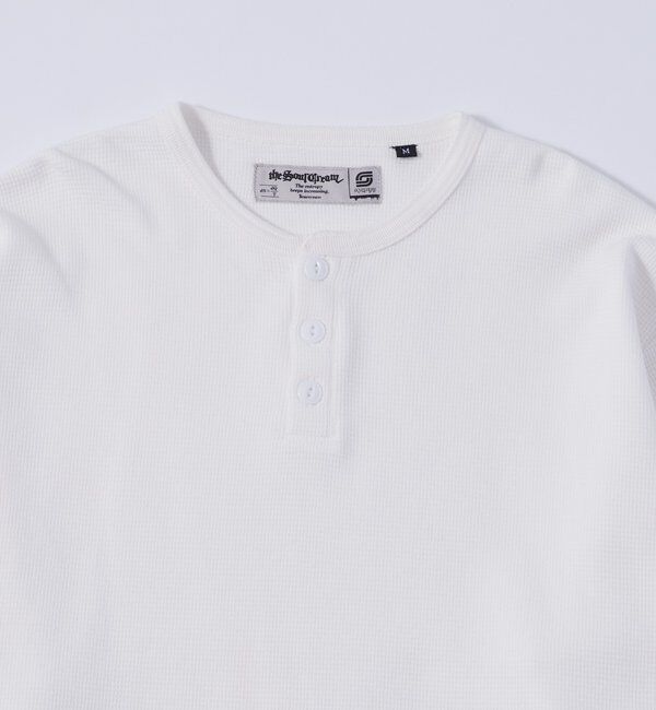  「【UNISEX】【Sourcream】ワッフルヘンリーL/STEE[26AW]」|Tシャツ・カットソー|
