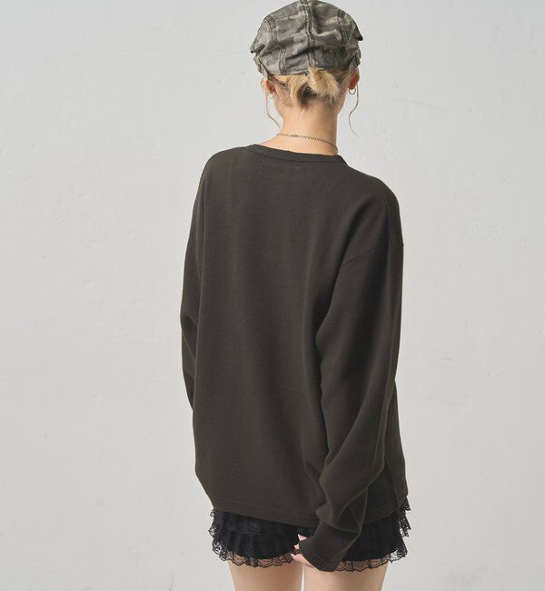  「【UNISEX】【Sourcream】ワッフルヘンリーL/STEE[26AW]」|Tシャツ・カットソー|