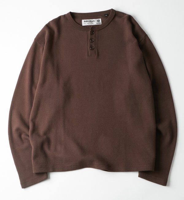  「【UNISEX】【Sourcream】ワッフルヘンリーL/STEE[26AW]」|Tシャツ・カットソー|ブラウン