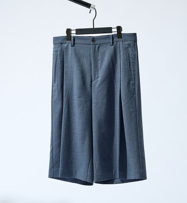 ABAHOUSE「TRシャンブレー ワイドショートパンツ / クロップドスラックス【予約】」|その他|