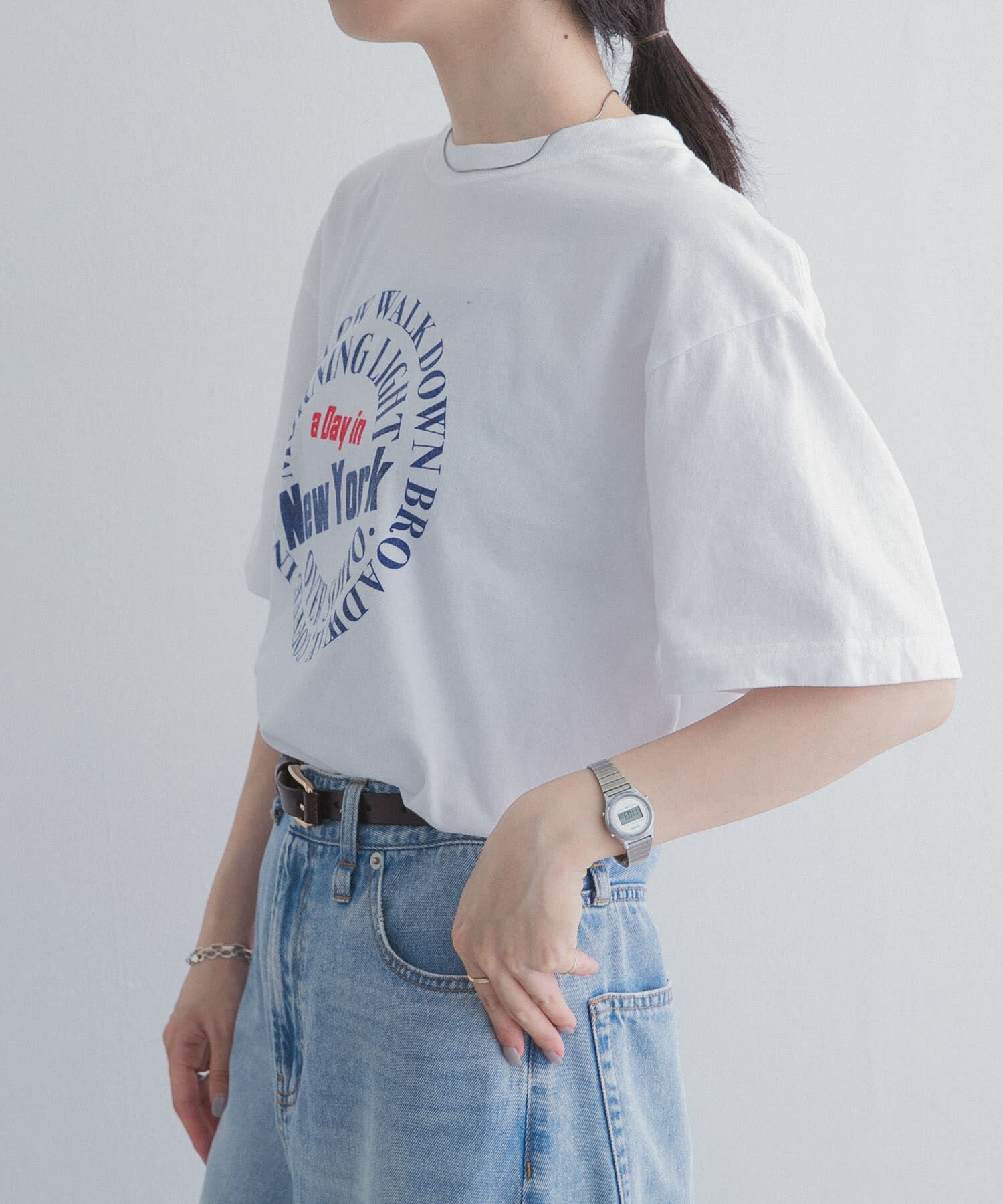URBAN RESEARCH DOORS「『別注』GOOD ROCK SPEED&times;DOORS　ロゴサークルTシャツ」|Tシャツ・カットソー|