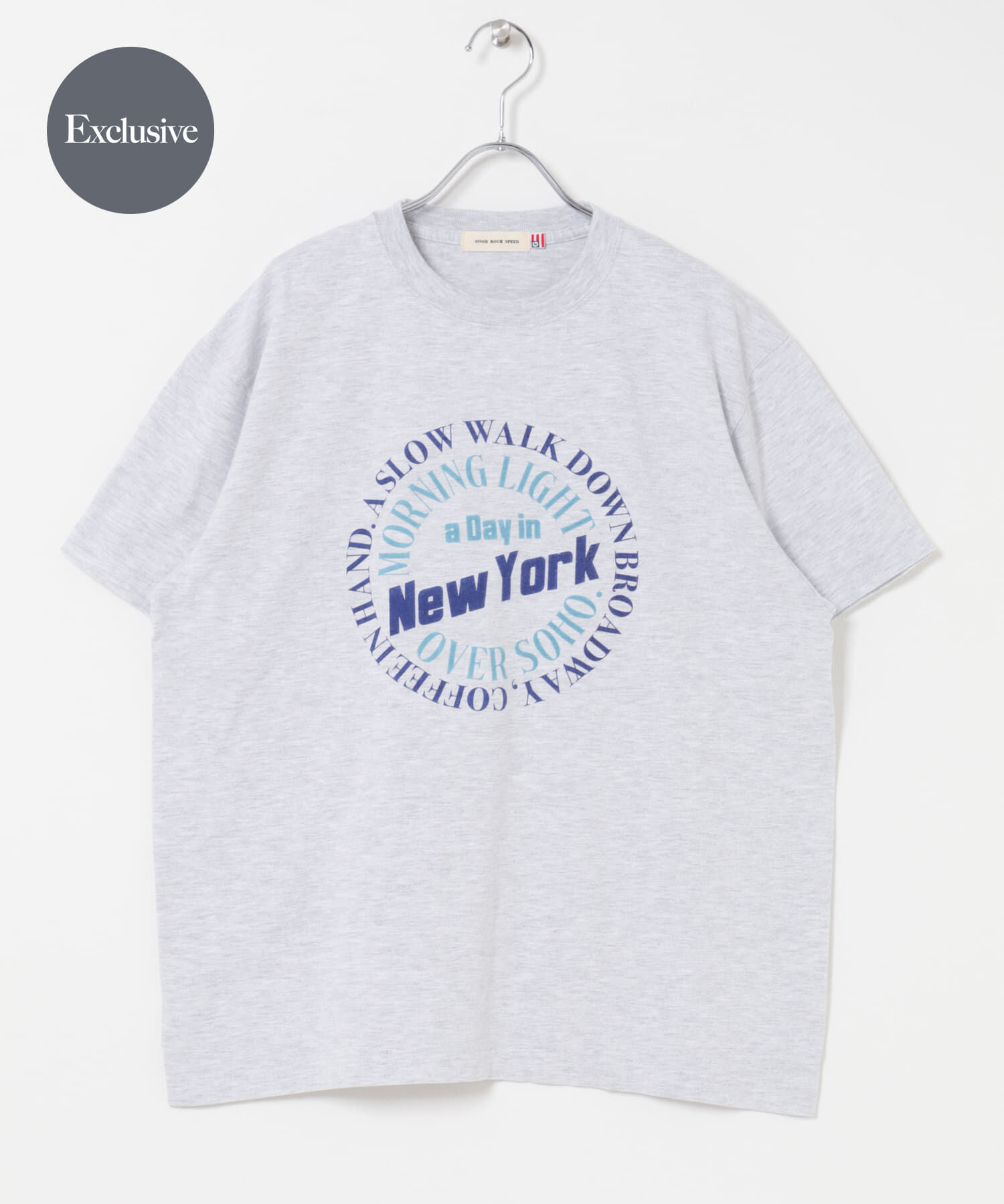 URBAN RESEARCH DOORS「『別注』GOOD ROCK SPEED&times;DOORS　ロゴサークルTシャツ」|Tシャツ・カットソー|グレー系その他