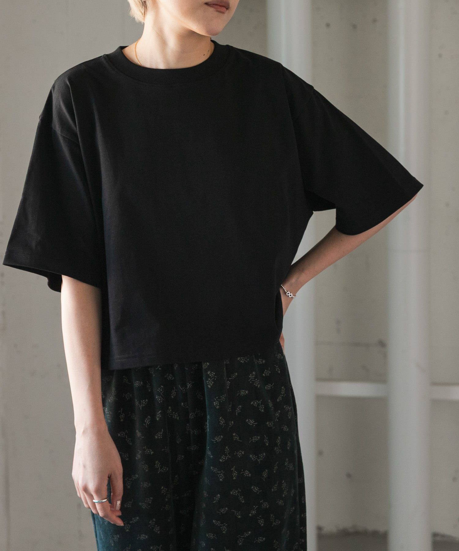 URBAN RESEARCH DOORS「FORK&SPOON　ショルダータックTシャツ」|Tシャツ・カットソー|