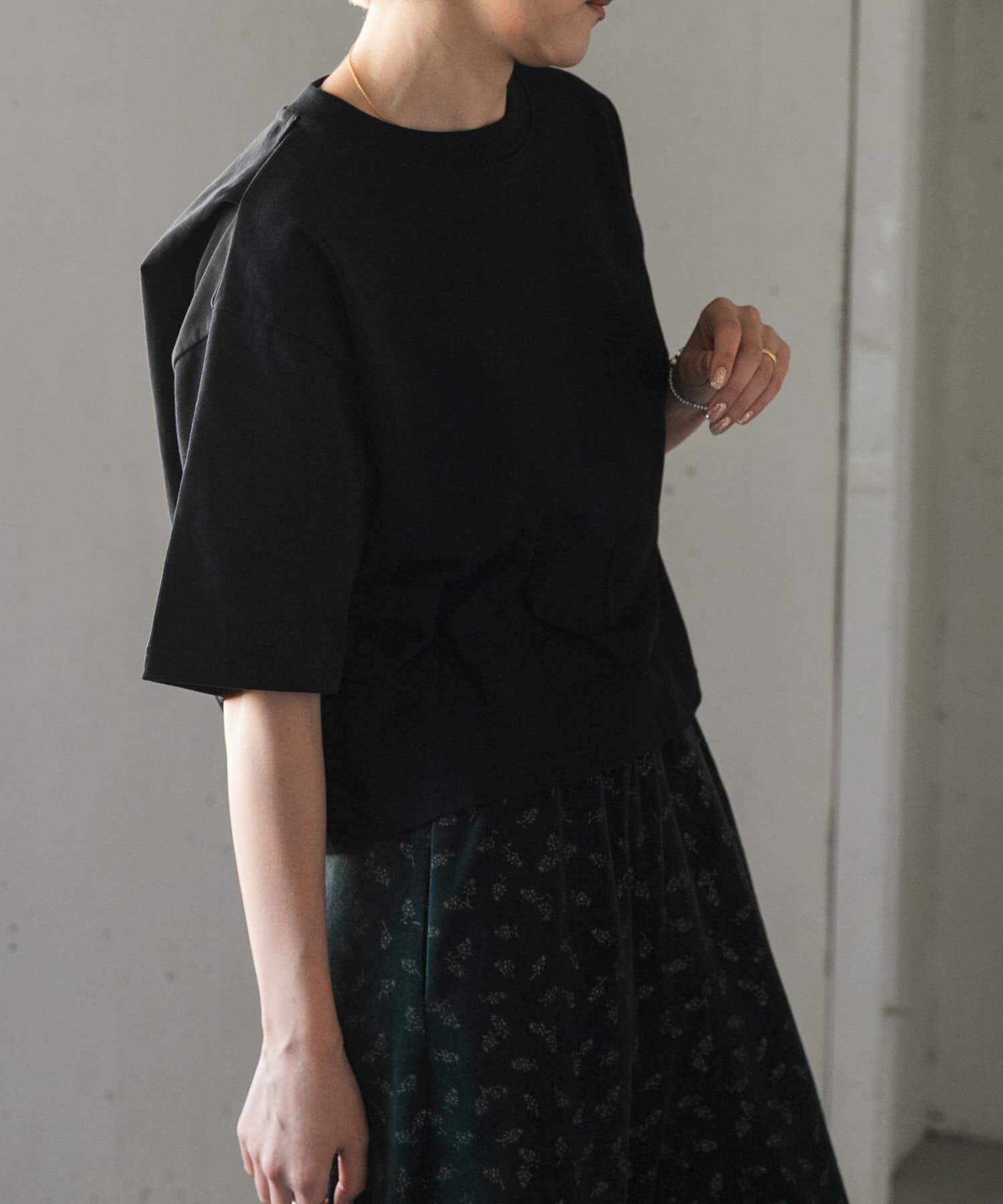 URBAN RESEARCH DOORS「FORK&SPOON　ショルダータックTシャツ」|Tシャツ・カットソー|