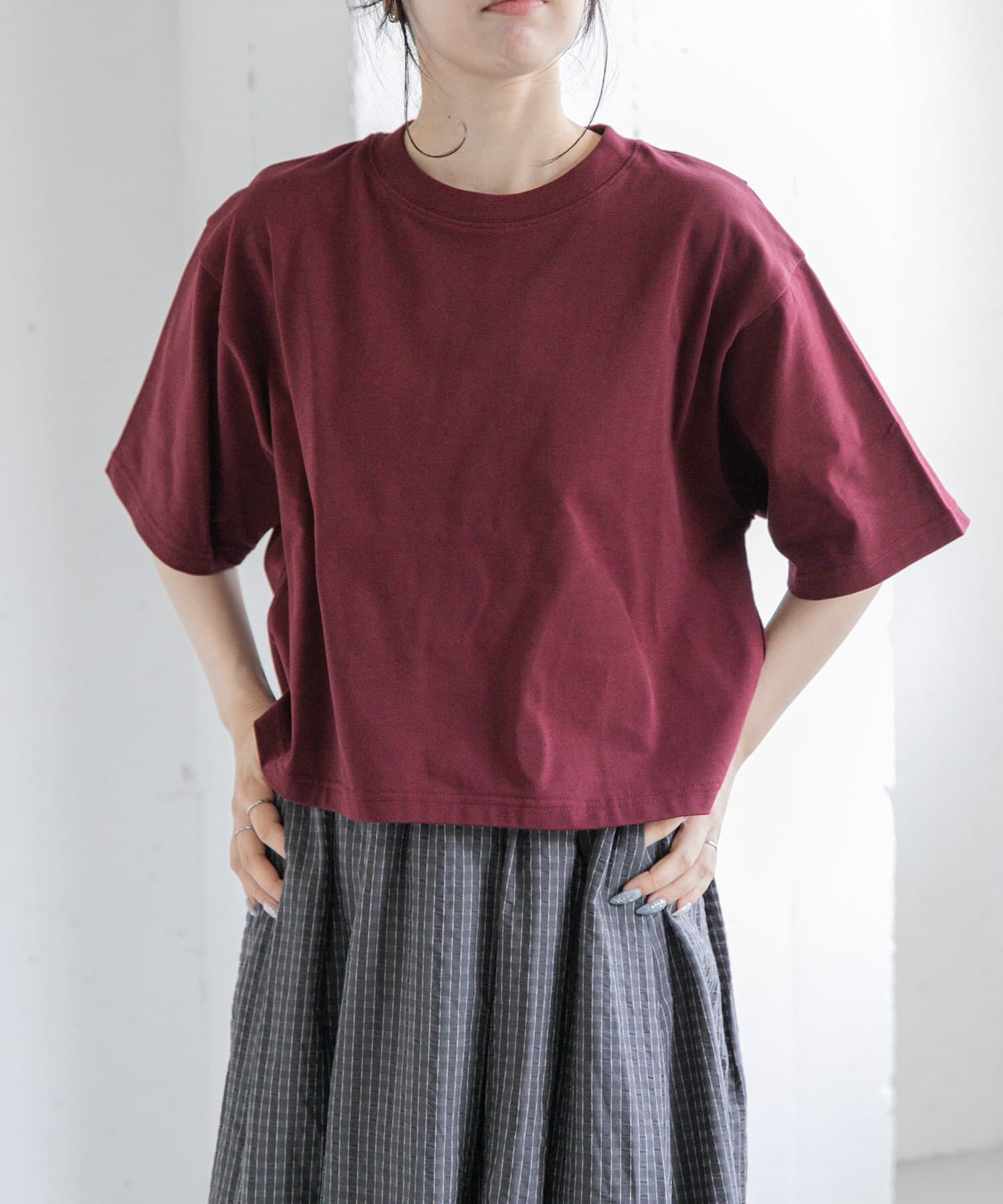 URBAN RESEARCH DOORS「FORK&SPOON　ショルダータックTシャツ」|Tシャツ・カットソー|