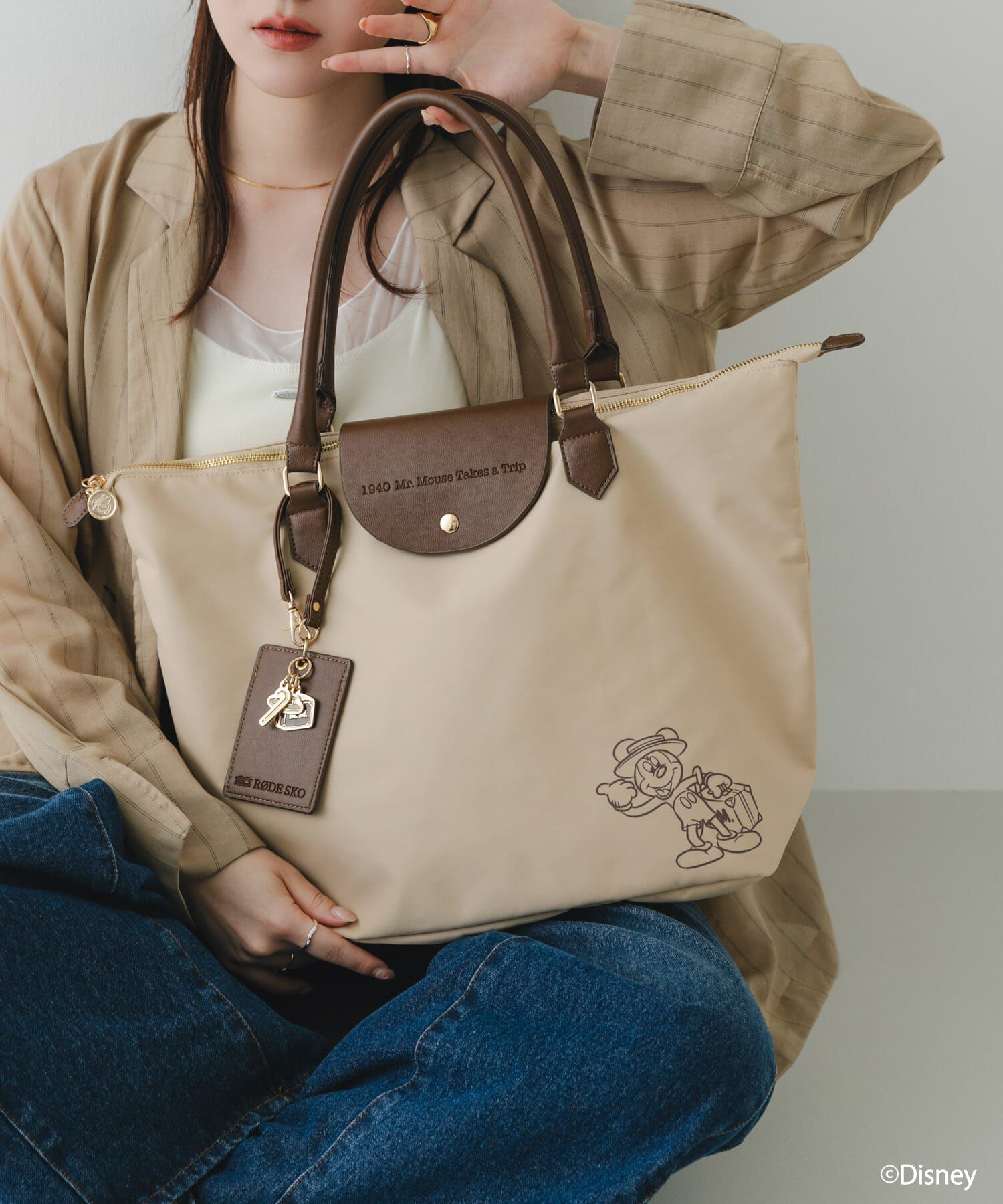 RODE SKO「別注/Disney/パスケース付トート」|トートバッグ|