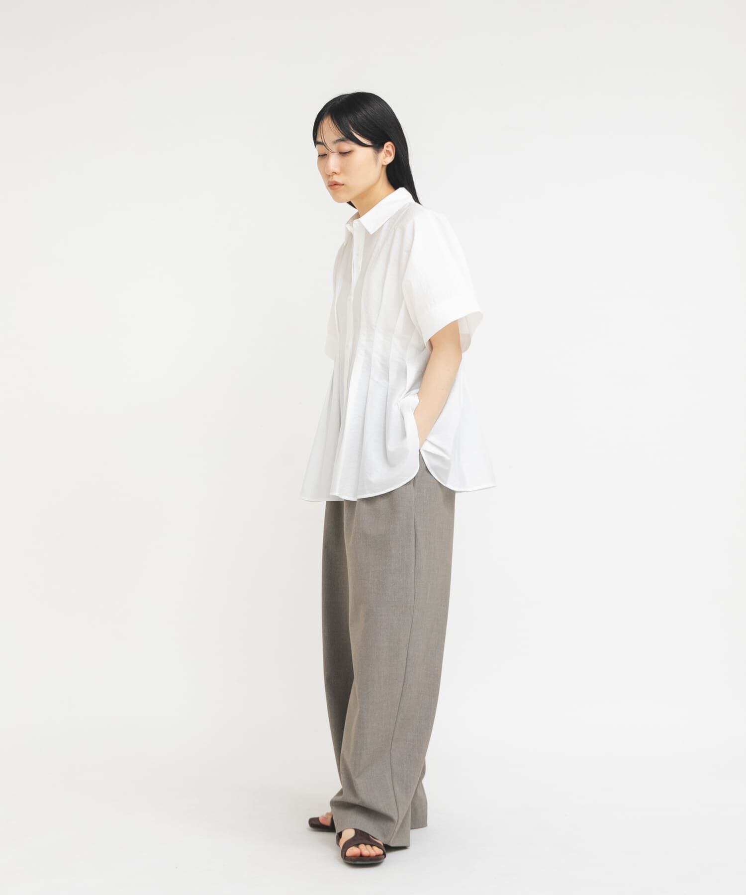  「ウエストタックドルマンブラウス」|シャツ・ブラウス|