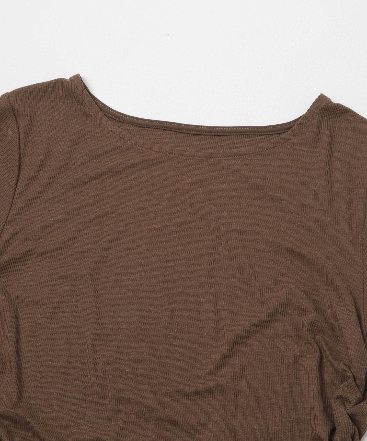  「シャーリングスリットTEE」|Tシャツ・カットソー|