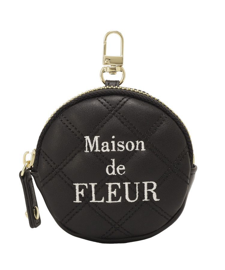 Maison de FLEUR「ラウンドキルティングコインケース」|ポーチ|