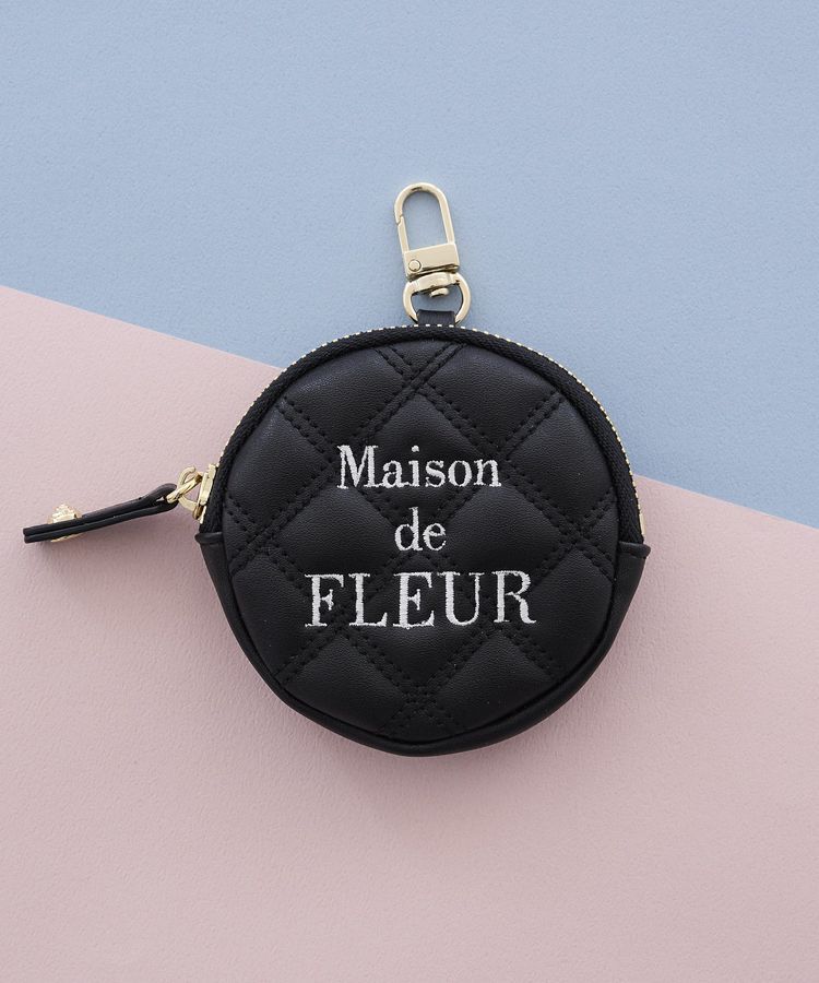 Maison de FLEUR「ラウンドキルティングコインケース」|ポーチ|