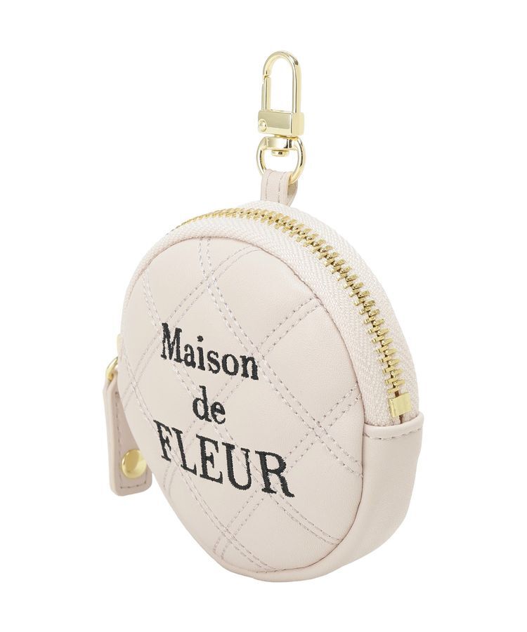 Maison de FLEUR「ラウンドキルティングコインケース」|ポーチ|