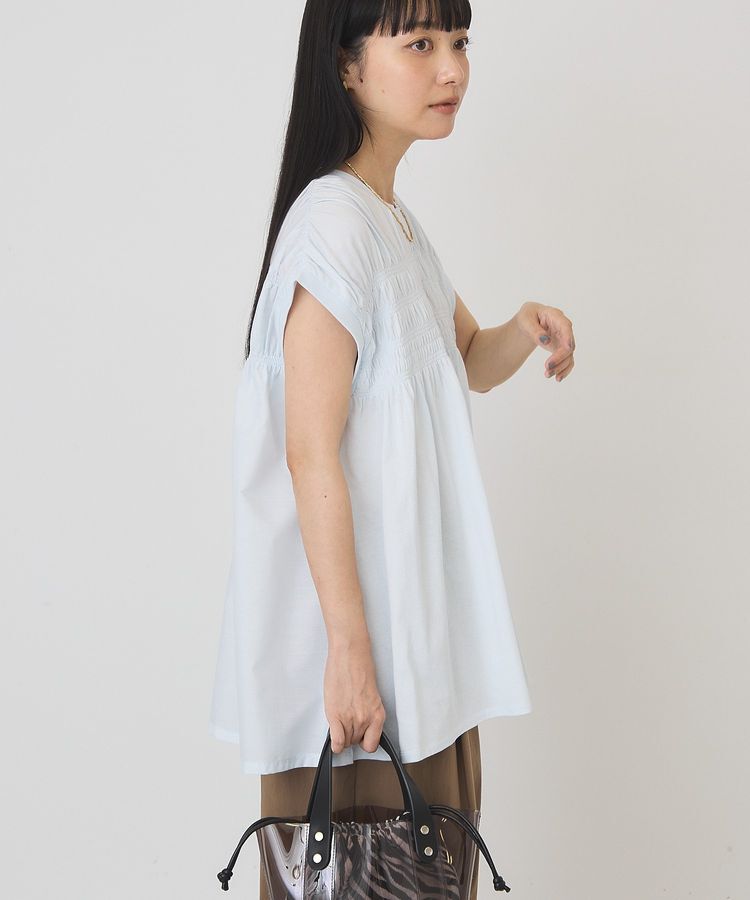 AMERICAN HOLIC「【接触冷感・UVカット】シャーリングプルオーバー」|Tシャツ・カットソー|