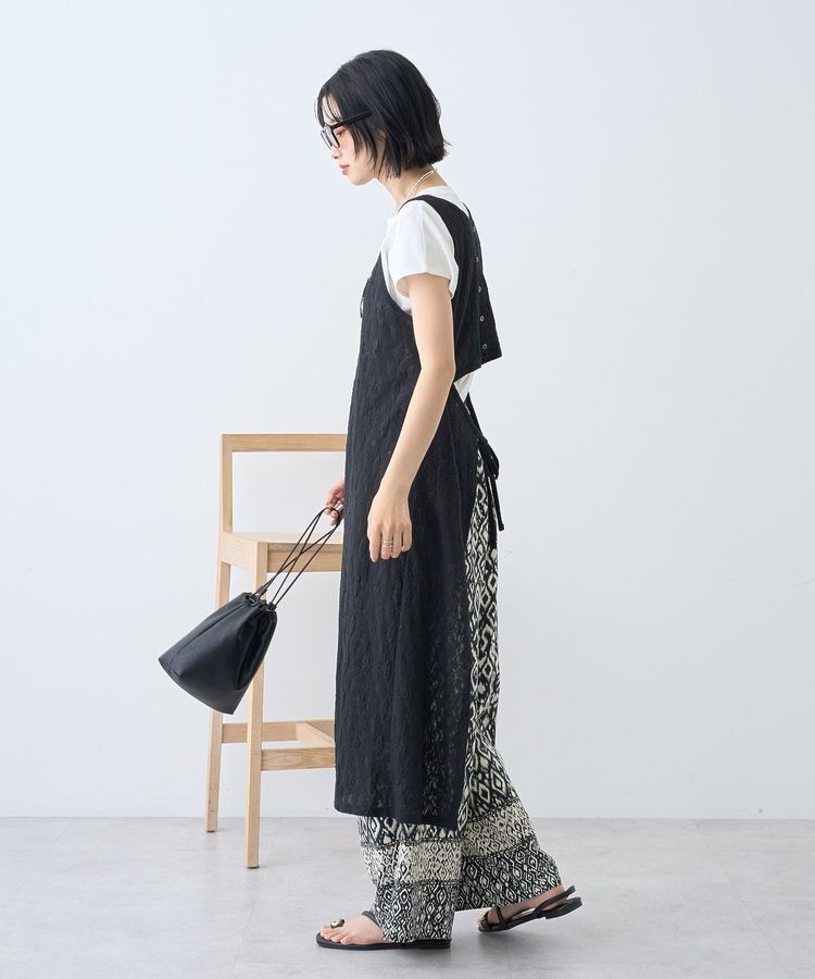 AMERICAN HOLIC「レースジャガードノースリーブワンピース」|ワンピース|