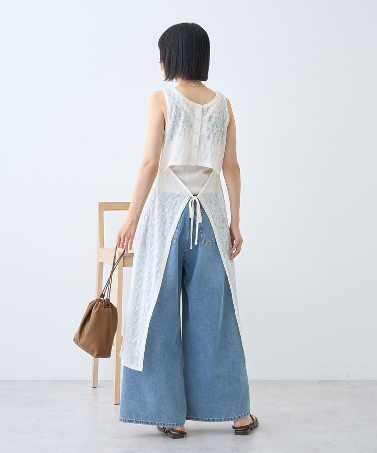 AMERICAN HOLIC「レースジャガードノースリーブワンピース」|ワンピース|