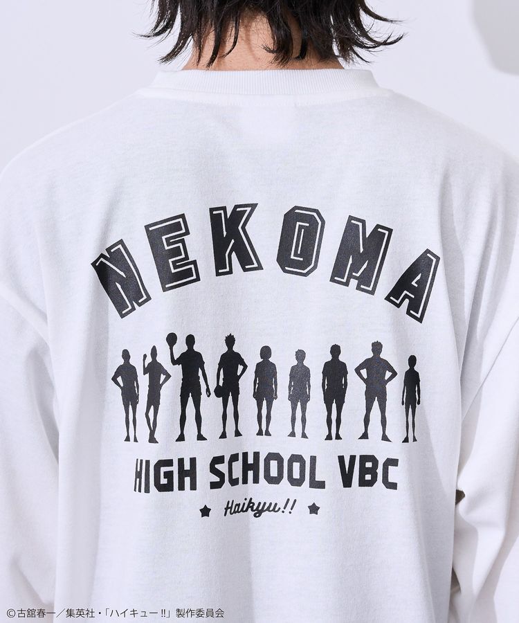 Green Parks「ハイキュー!! モノクロプリント音駒長袖Tシャツ」|Tシャツ・カットソー|
