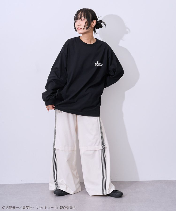 Green Parks「ハイキュー!! モノクロプリント音駒長袖Tシャツ」|Tシャツ・カットソー|