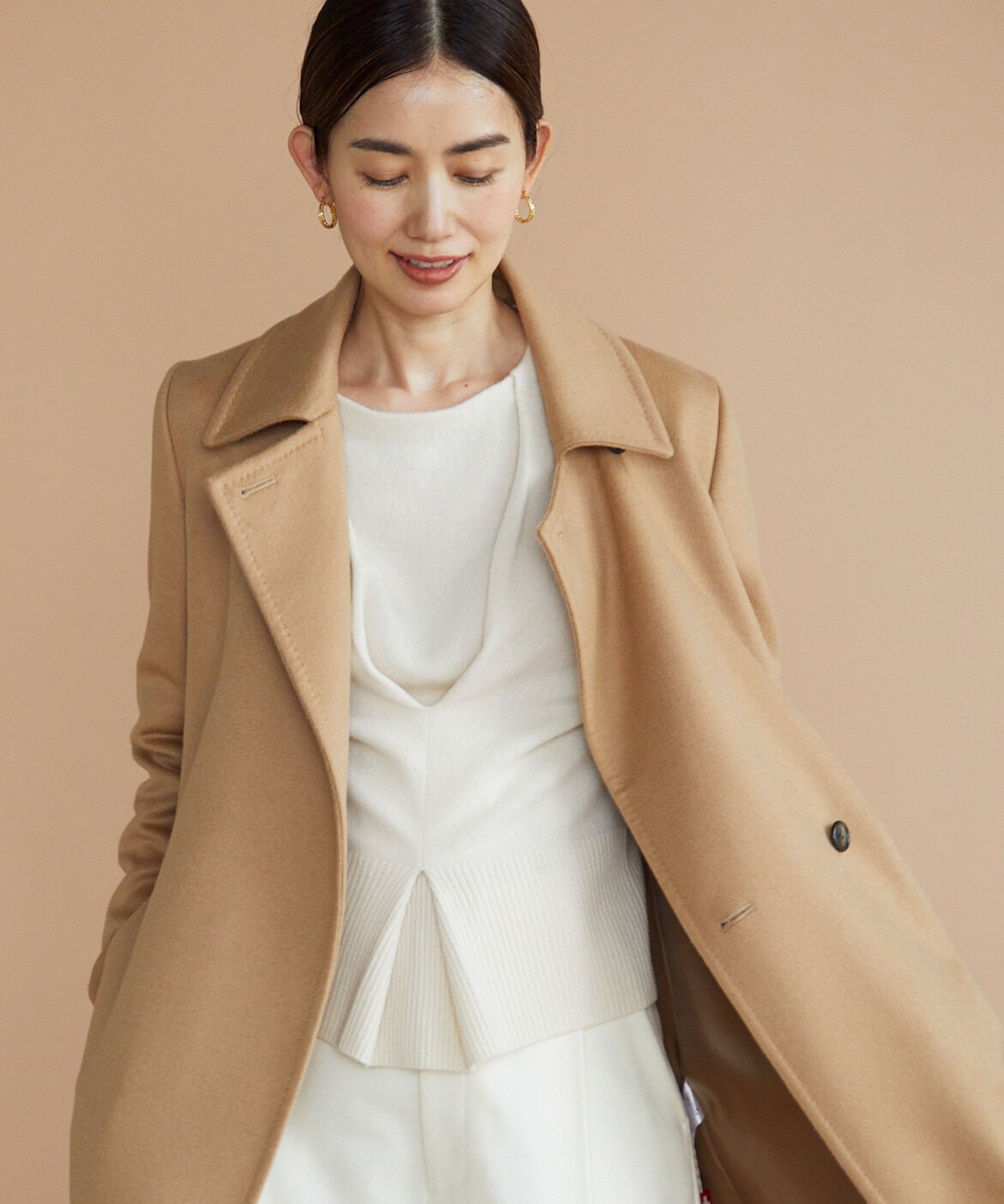 INED「ウールカシミヤタックデザインニット《la veille by SUPERIOR CLOSET》」|ニット・セーター|