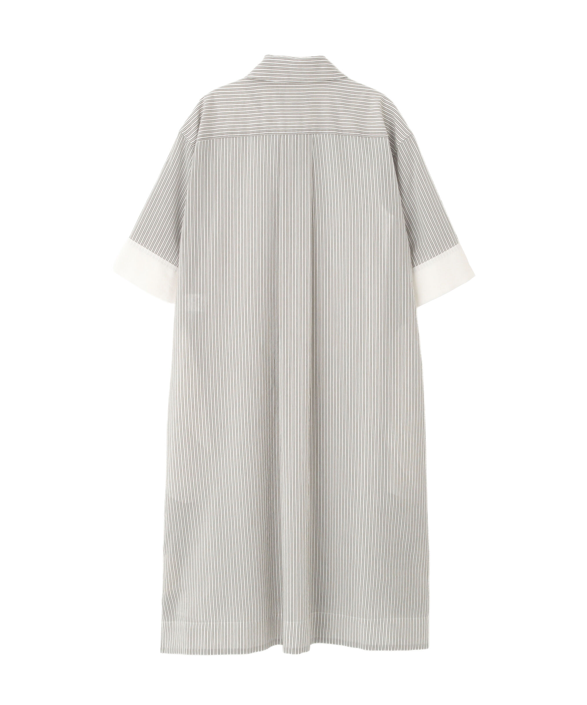  「DOUBLE STRIPE COTTON SILK DRESS」|ワンピース|