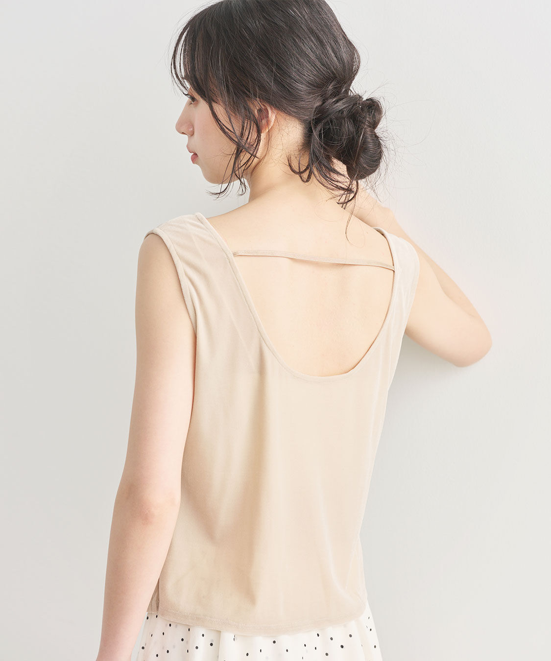 COCO DEAL「シアーベロアタックトップス」|Tシャツ・カットソー|