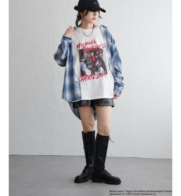 VENCE share style「Michael Jackson マイケル・ジャクソン ThrillerプリントTee」|Tシャツ・カットソー|