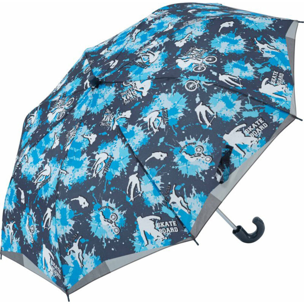 BACKYARD FAMILY「折りたたみ傘 キッズ 50cm 通販 傘 かさ 50センチ 雨傘 アンブレラ 子供 子ども 女の子」|傘|ブルー1