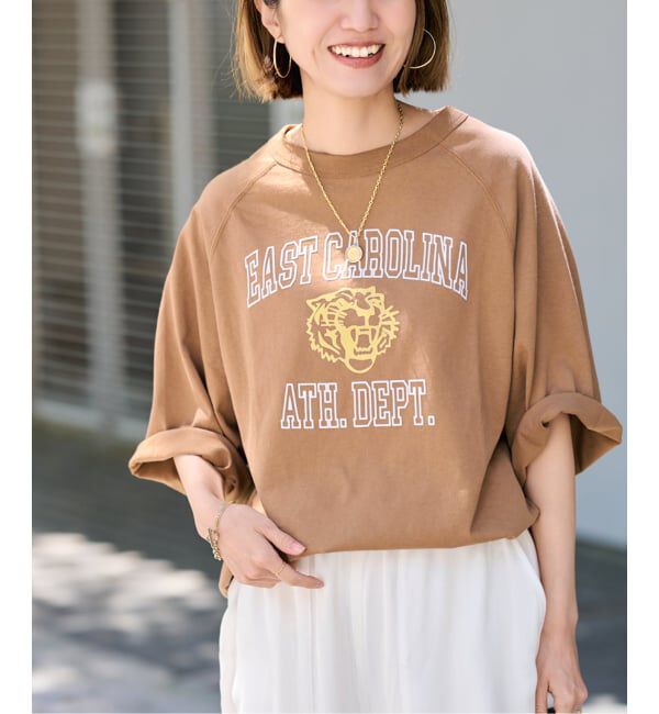 FRAMeWORK「CHAMPION/チャンピオン 別注14s/1 Jesey RAGLAN Tシャツ」|Tシャツ・カットソー|キャメル