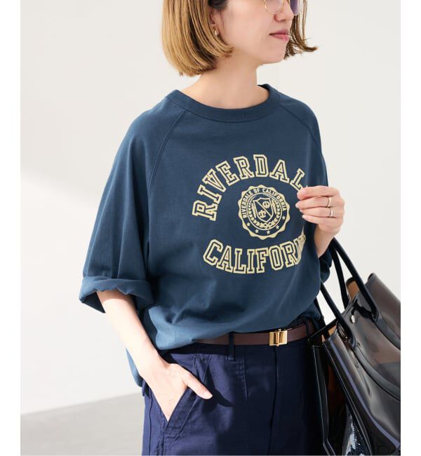 FRAMeWORK「CHAMPION/チャンピオン 別注14s/1 Jesey RAGLAN Tシャツ」|Tシャツ・カットソー|ネイビー