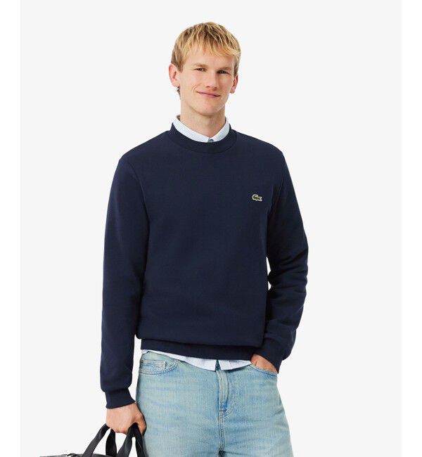 LACOSTE「エッセンシャルクルーネックスウェット」|スウェット・ジャージ|ネイビー