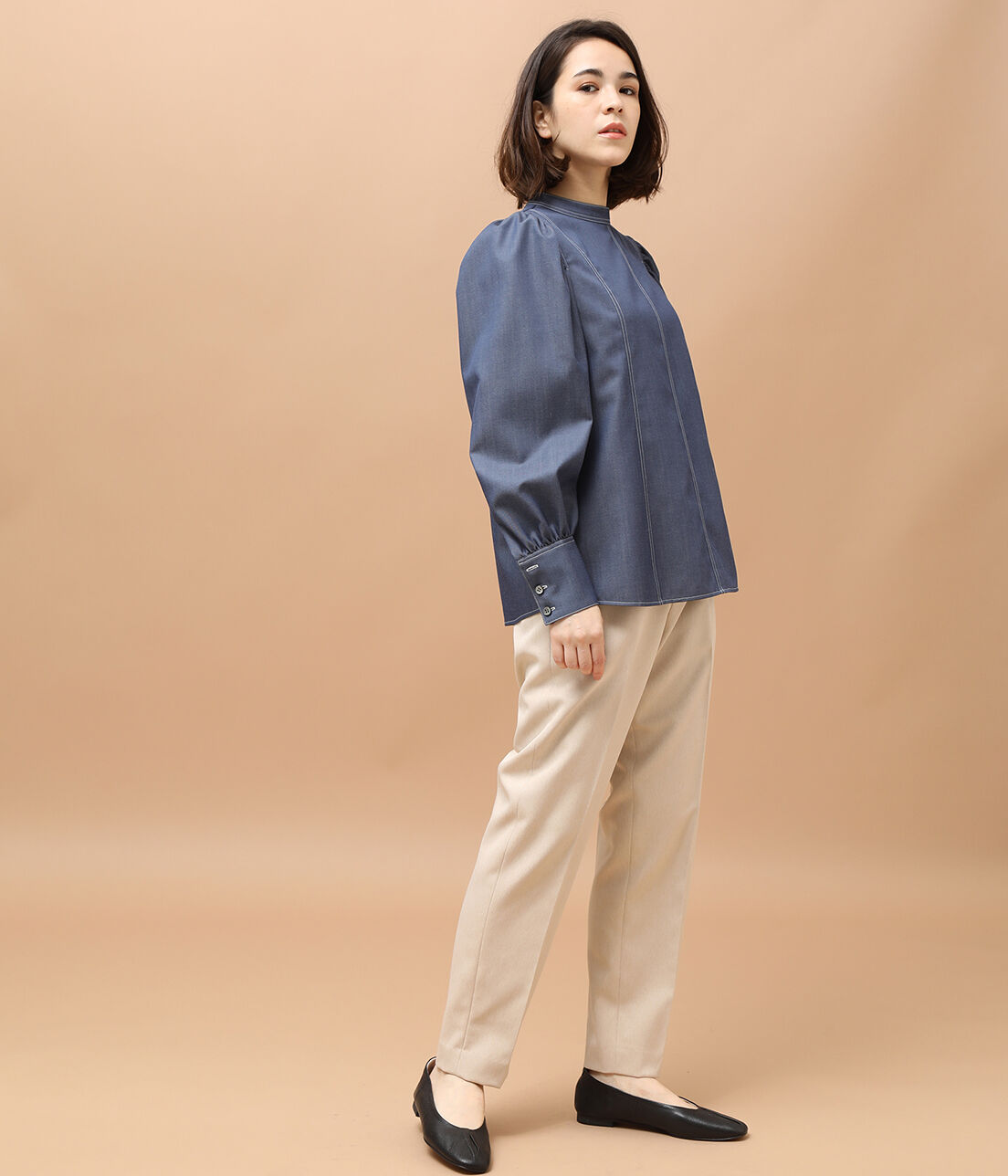 SALON adam et rope'「【ドラマ着用】【セットアップ対応】ヘリンボンテーパードパンツ」|その他|