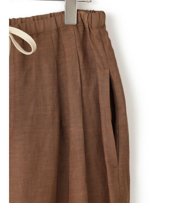 ADAM ET ROPE'「キュプラリネンMIXイージーパンツ」|チノ|