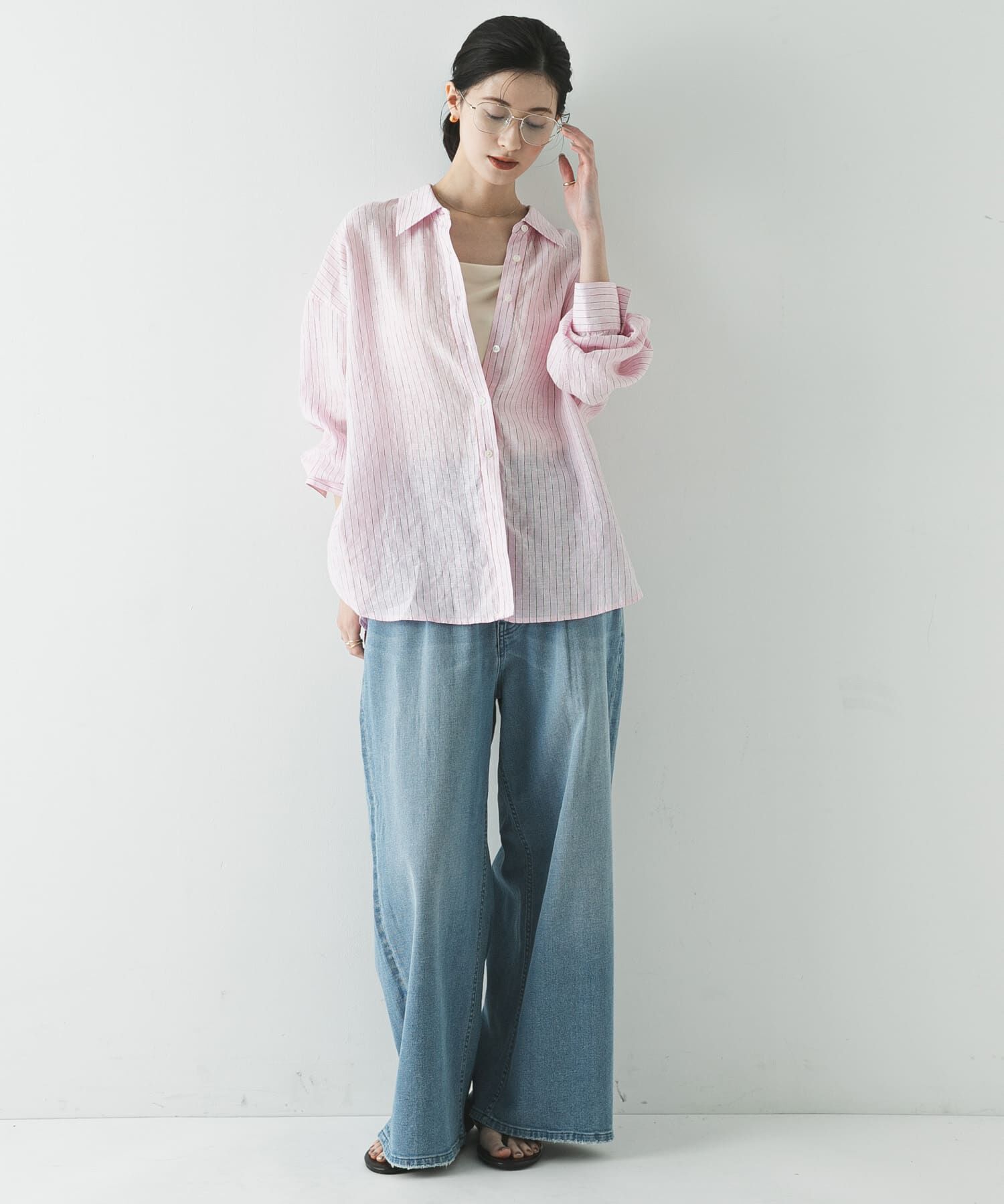 URBAN RESEARCH「リネン2WAYシャツ」|シャツ・ブラウス|
