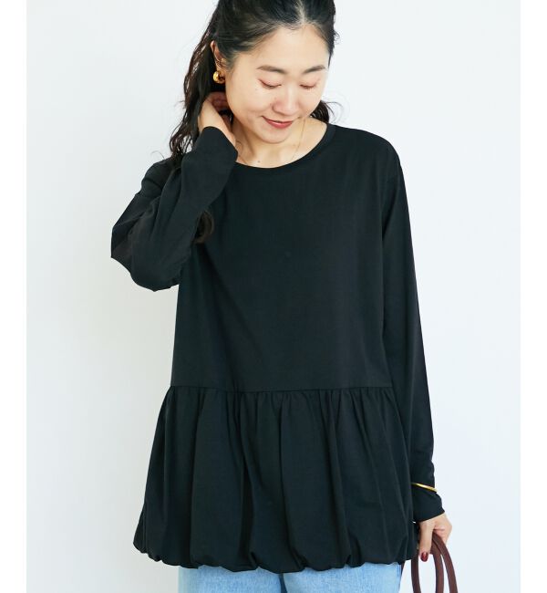  「《WEB・一部店舗限定》AL裾バルーンカットソー」|Tシャツ・カットソー|
