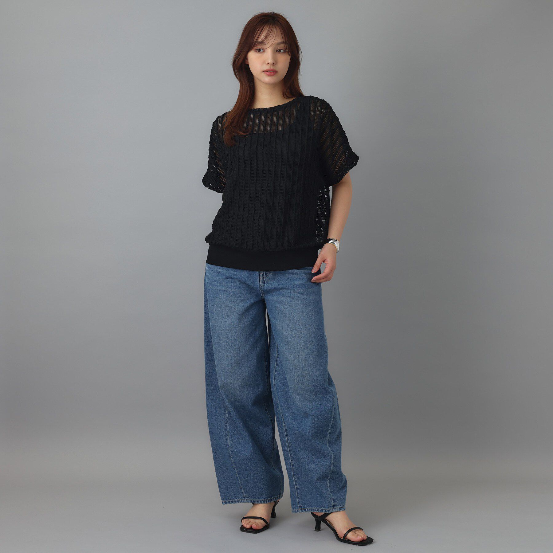 DRESSTERIOR「シアーメッシュプルオーバー」|Tシャツ・カットソー|