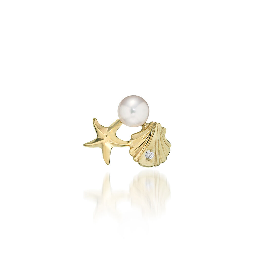 STAR JEWELRY「OCEANIC HARMONY」|ピアス|イエローゴールド